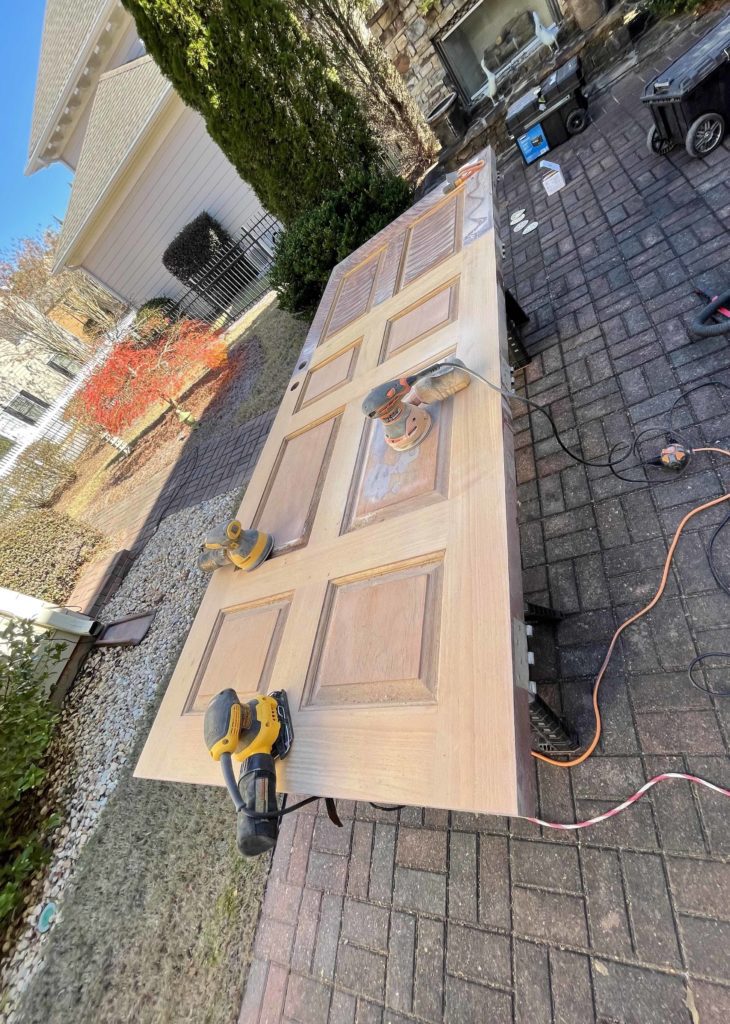 Door Refinishing Sanding