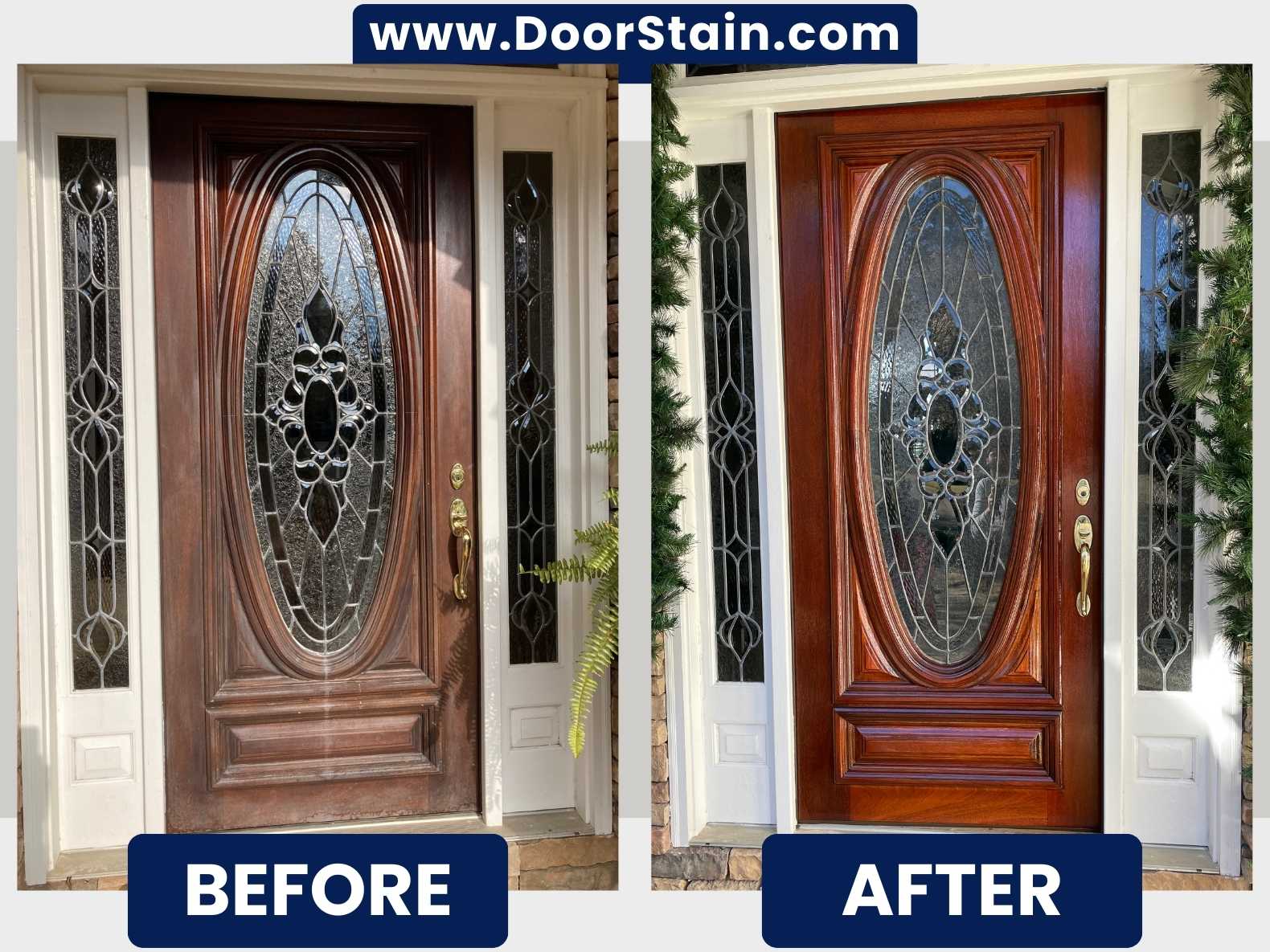 DoorStain Before After Single Door 105