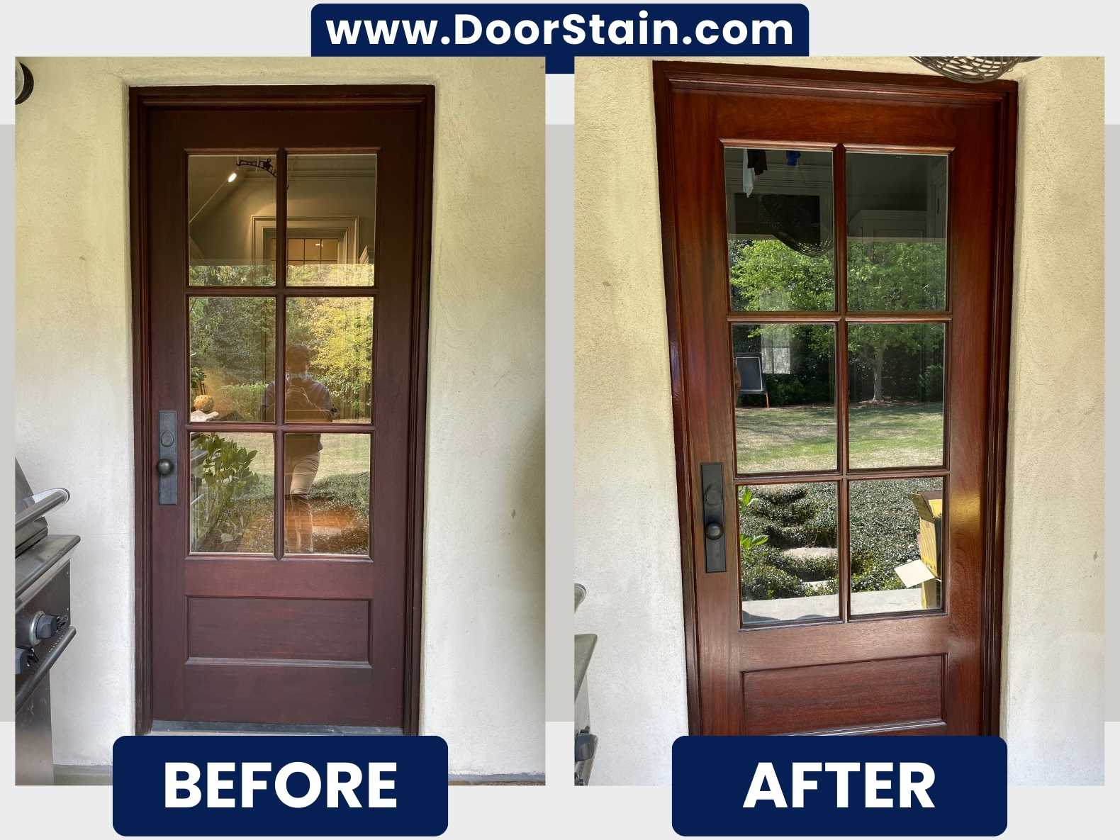 DoorStain Before After Single Door 109