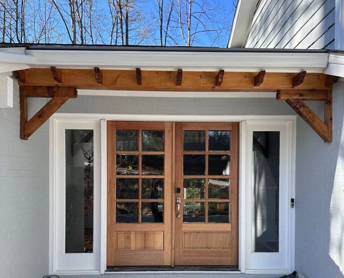 Wood door refinishing