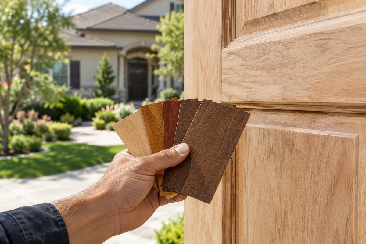 HOA-approved door color matching sample for a Grayson GA neighborhood