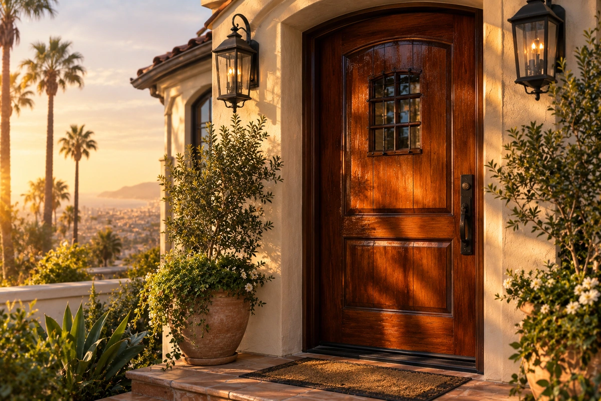 Stonecrest-style brick home entry